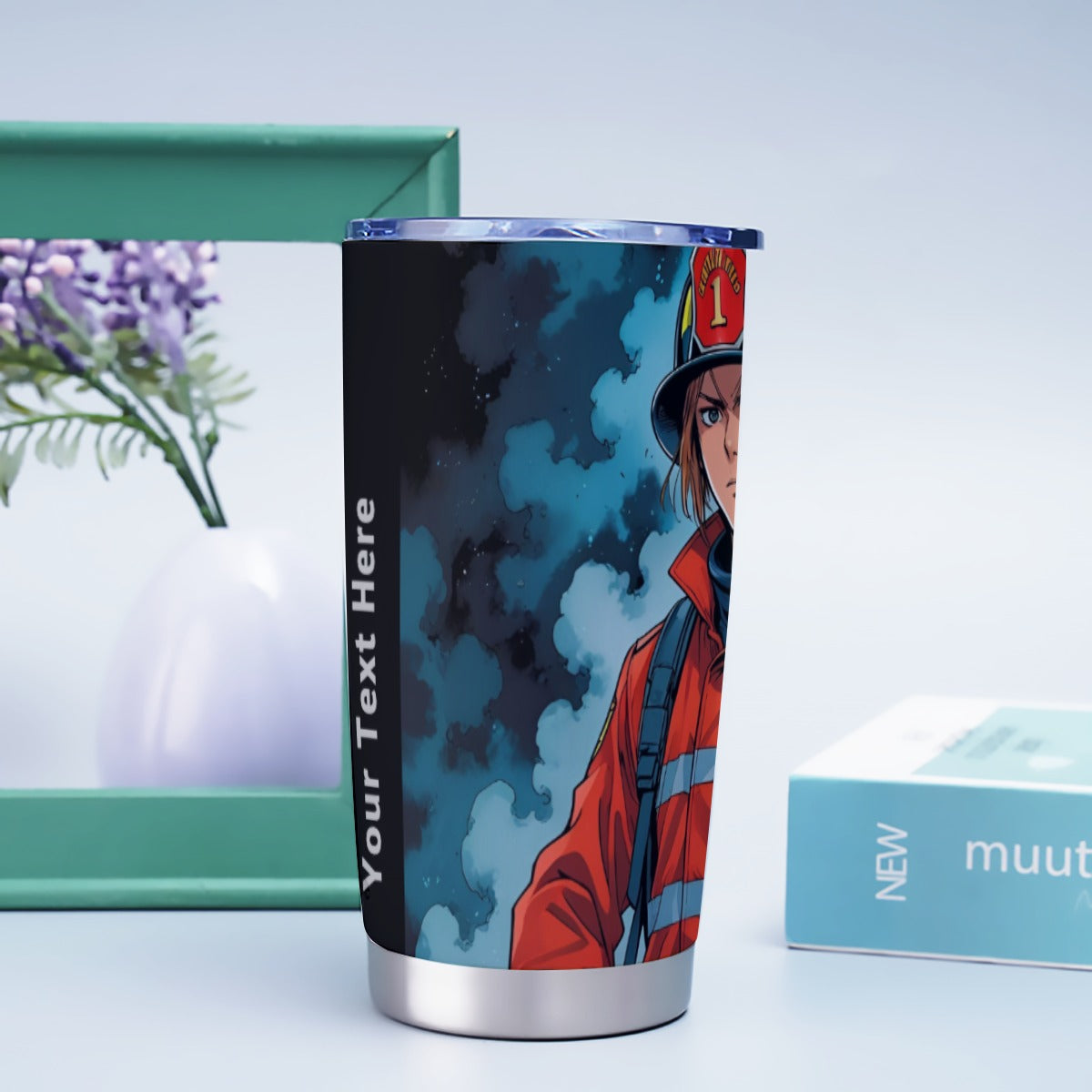USA-FIRE-Anime Personalized 20oz Stainless Steel Tumbler