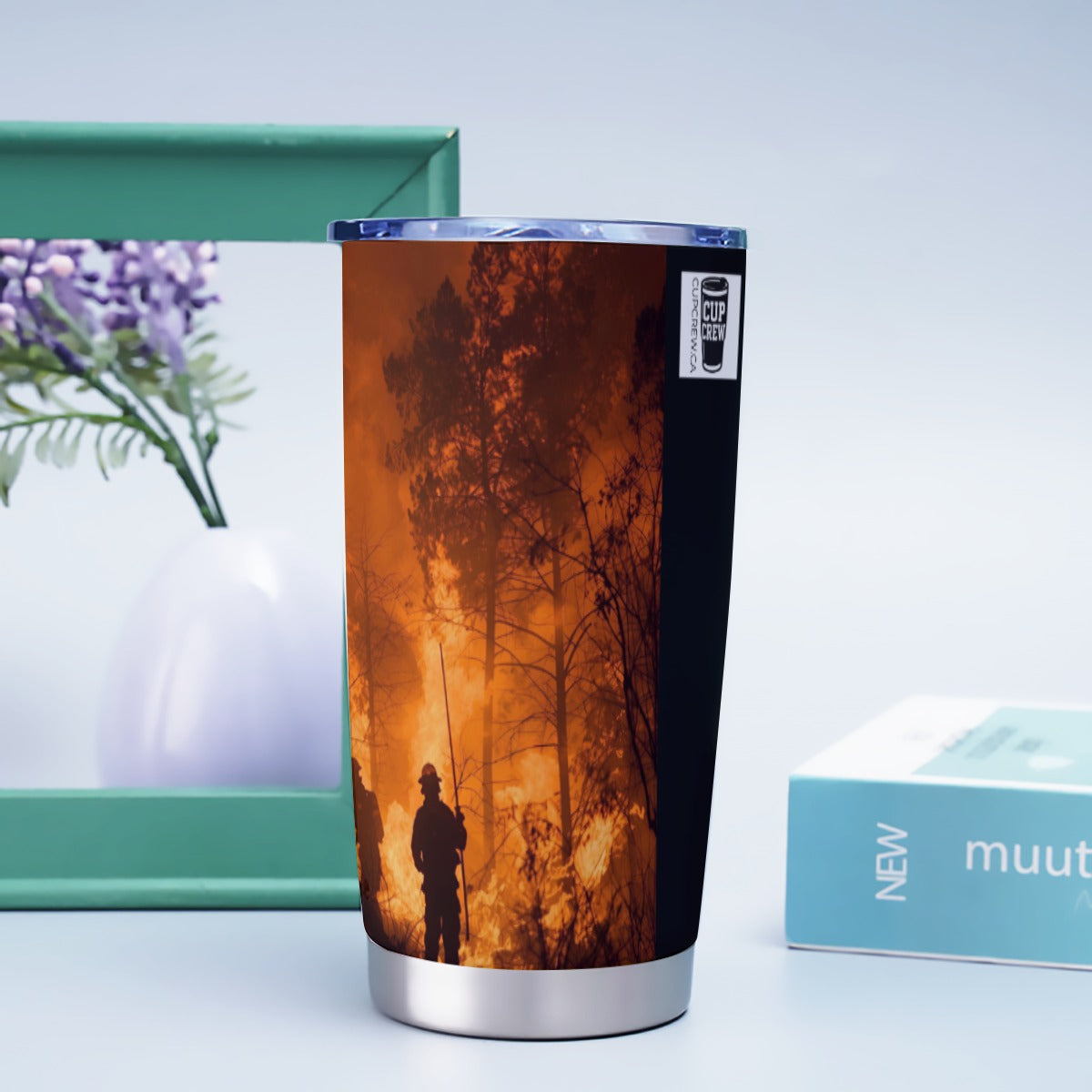 USA-FIRE-ForestFire Personalized 20oz Stainless Steel Tumbler