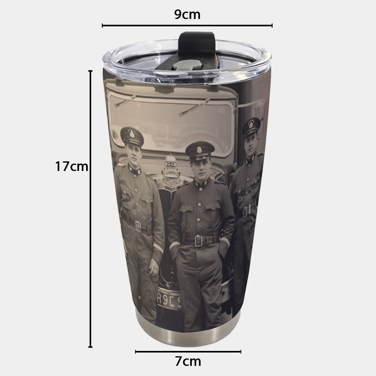 USA-FIRE-Oldtimers Personalized 20oz Stainless Steel Tumbler