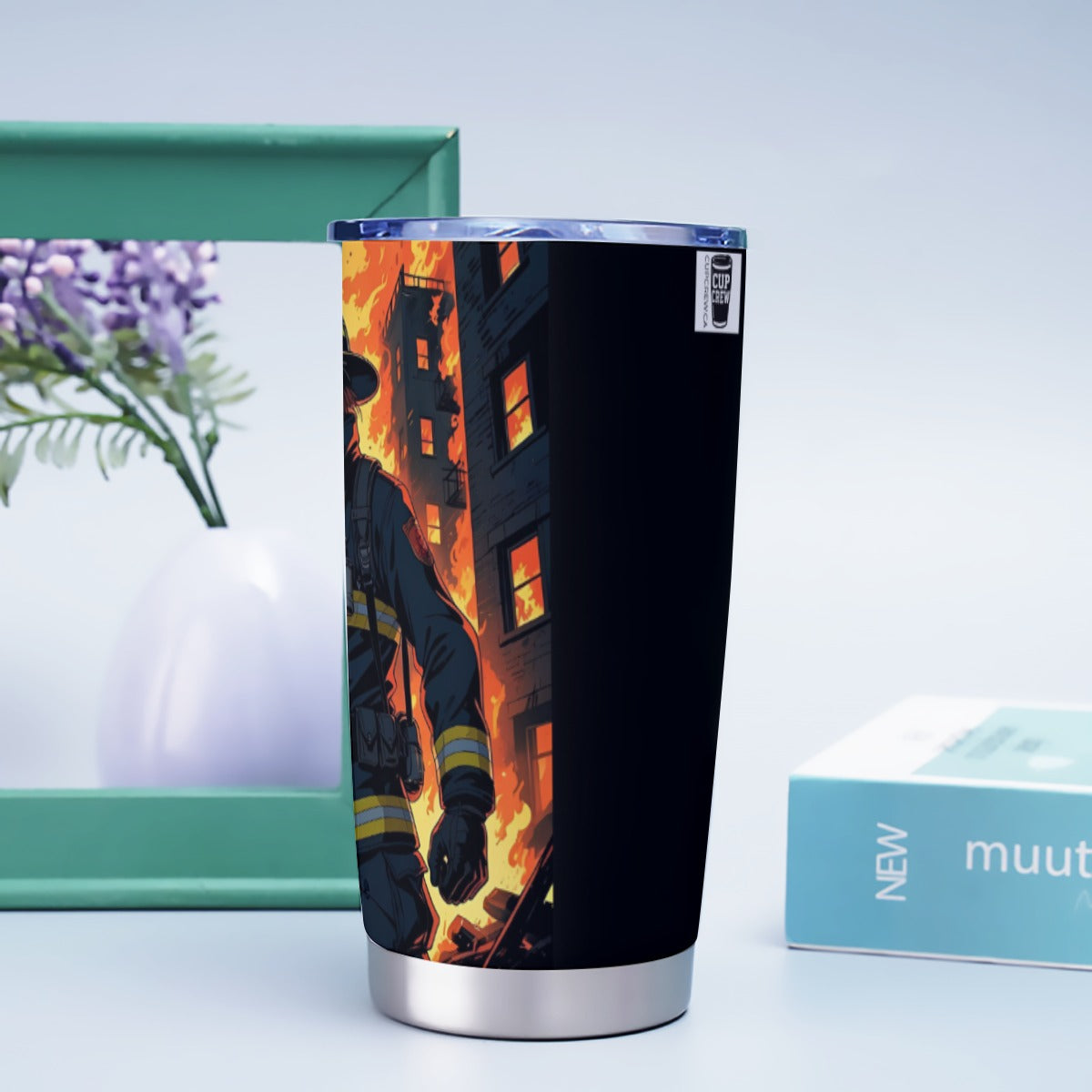 USA-FIRE-AnimeMan Personalized 20oz Stainless Steel Tumbler