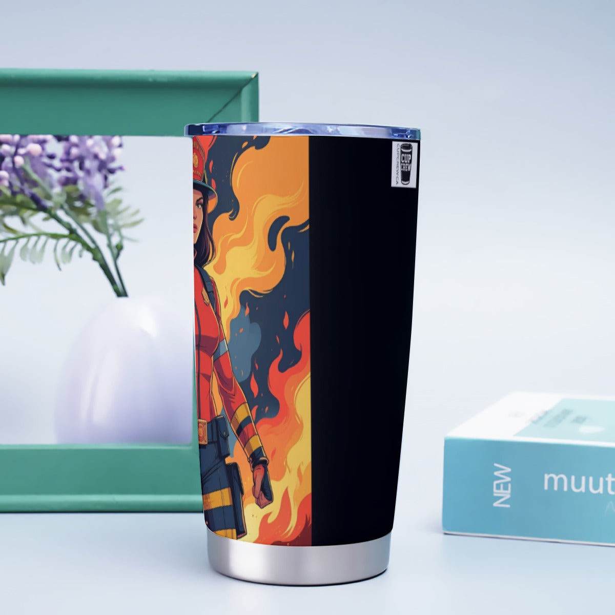 USA-FIRE-AnimeBrunette Personalized 20oz Stainless Steel Tumbler