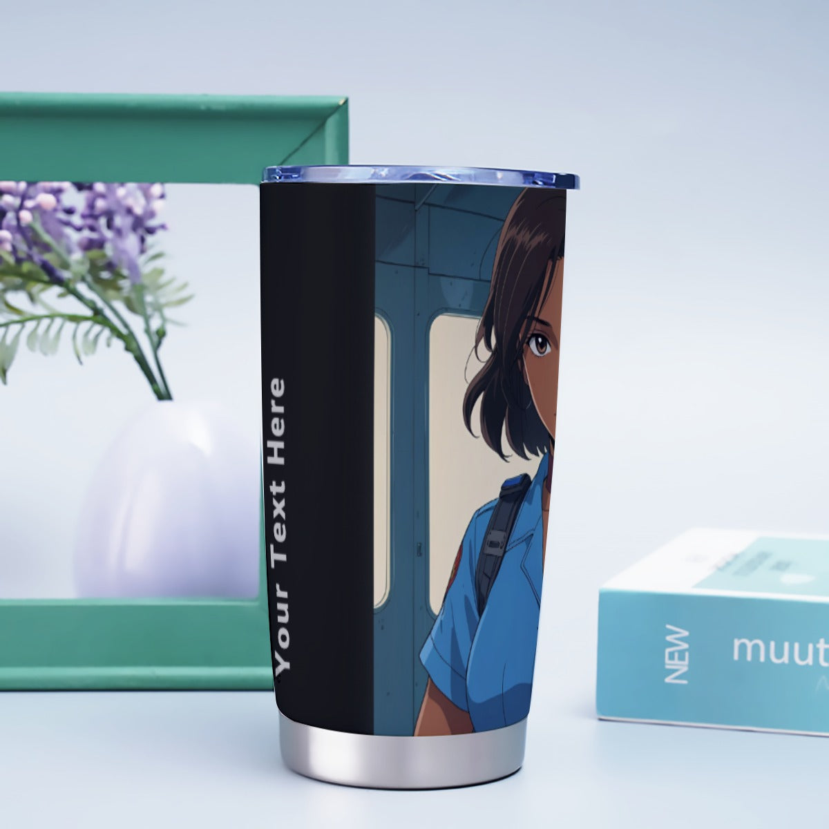 USA-EMS-BlackWoman | Personalized 20oz Stainless Steel Tumbler