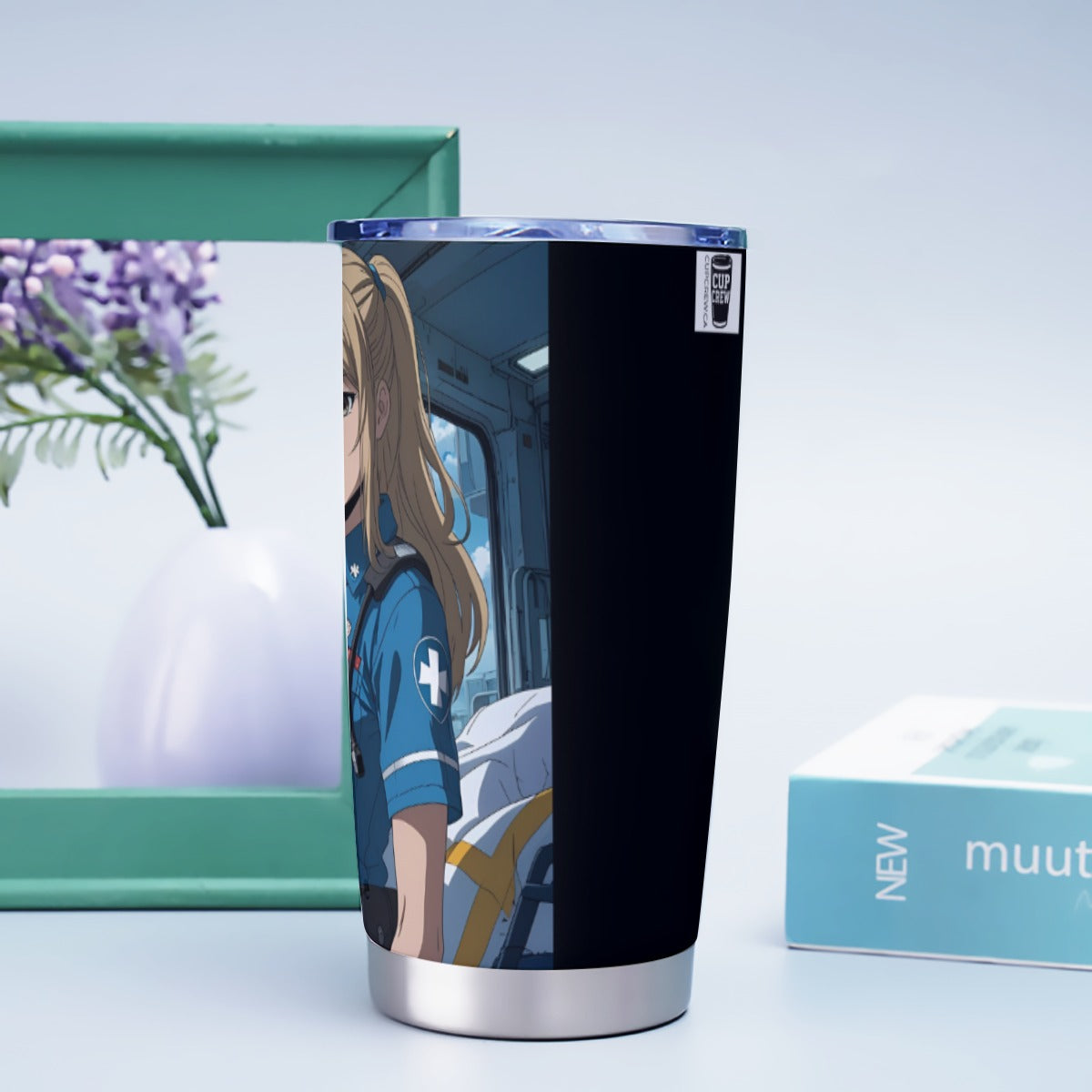 USA-EMS-BlondeWoman | Personalized 20oz Stainless Steel Tumbler
