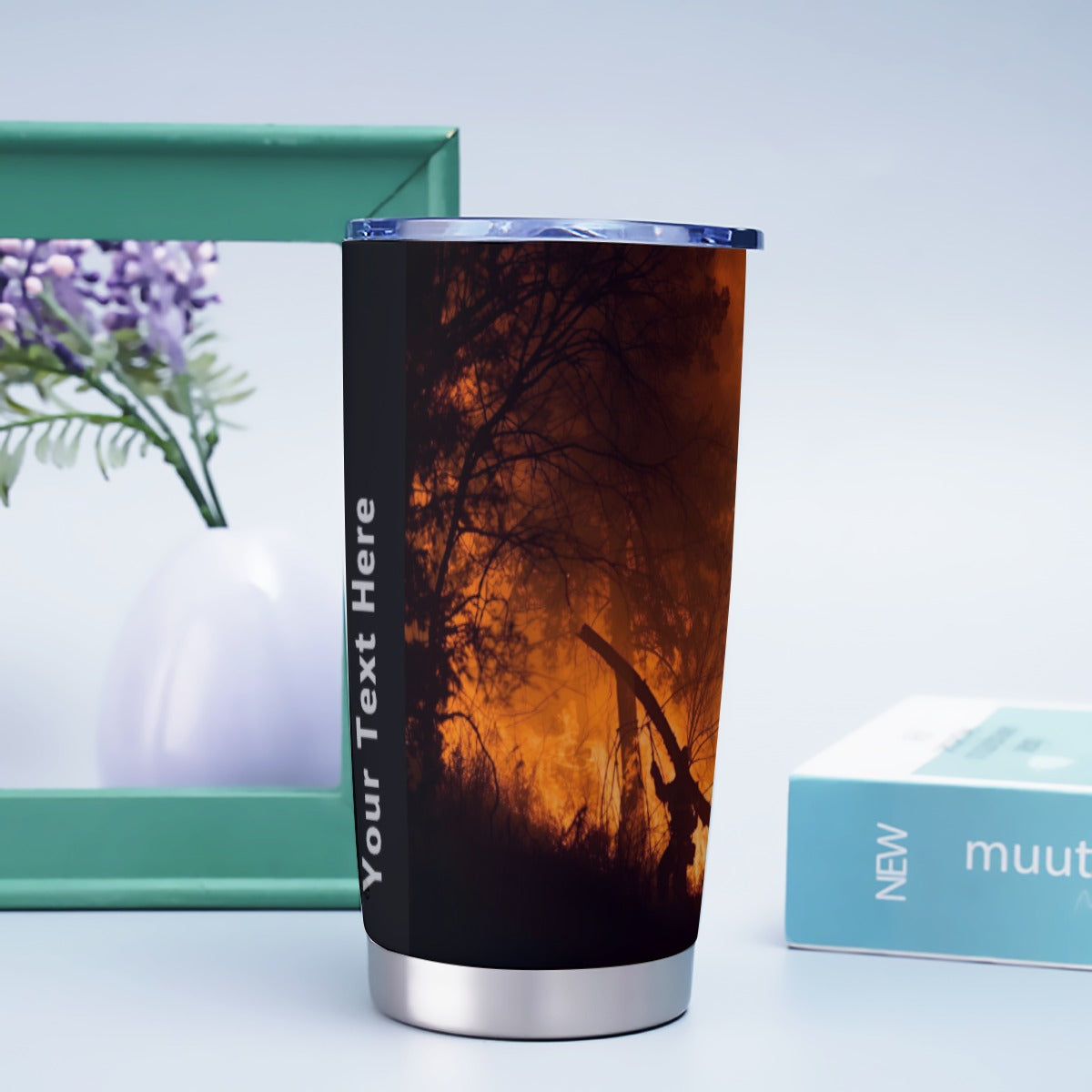 USA-FIRE-ForestFire Personalized 20oz Stainless Steel Tumbler