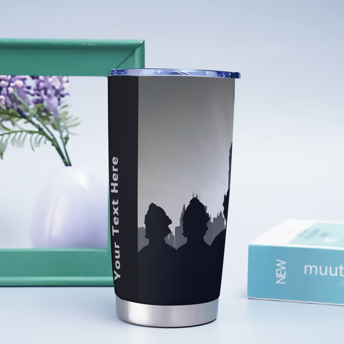 USA-FIRE-USSkyline Personalized 20oz Stainless Steel Tumbler