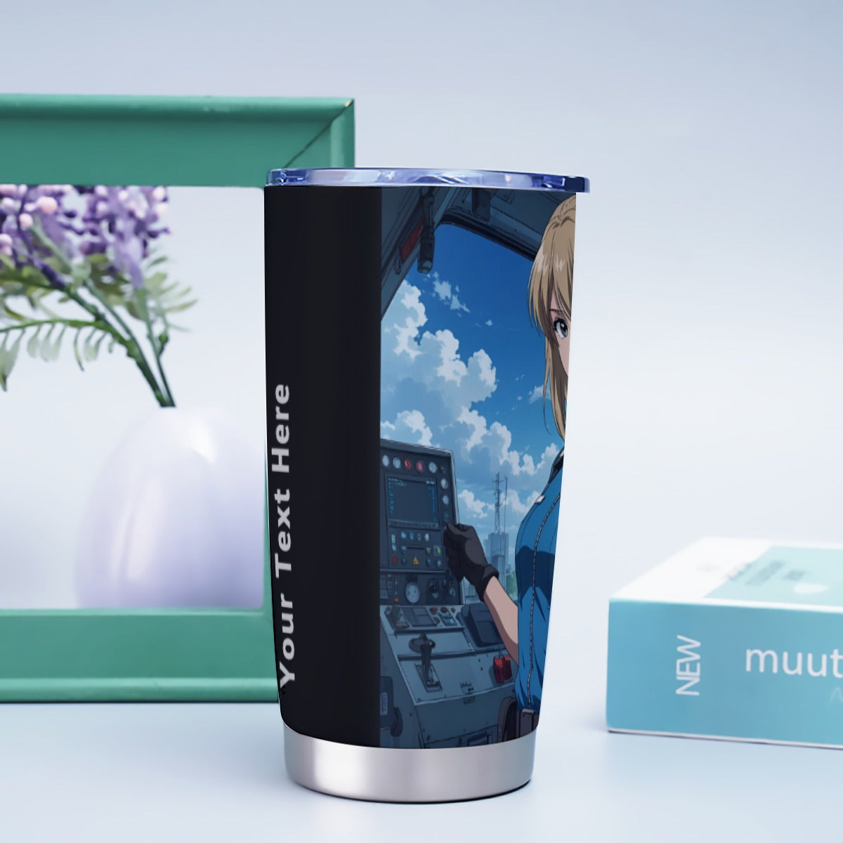USA-EMS-BlondeWoman | Personalized 20oz Stainless Steel Tumbler