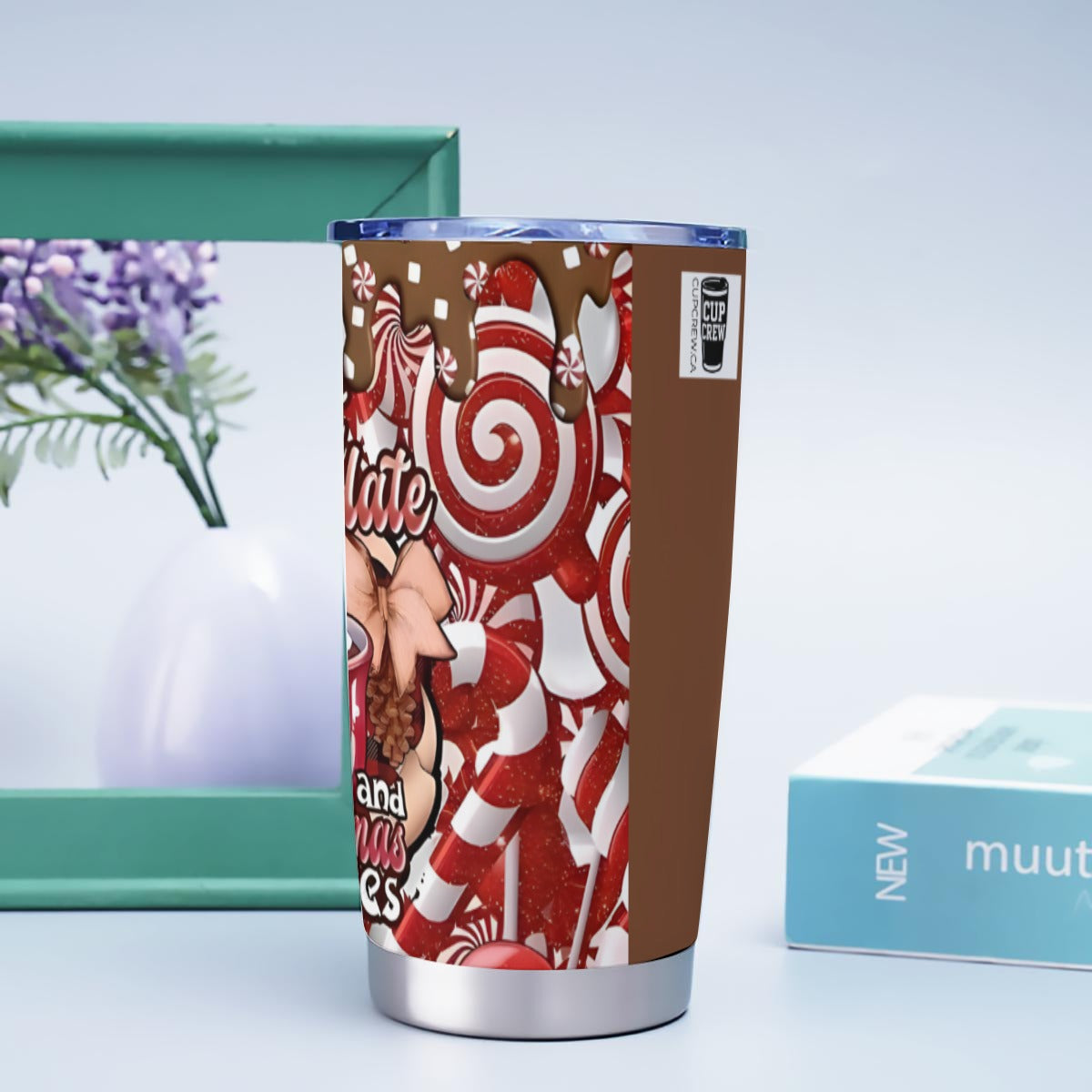 X-HotChocolate-INT - Stainless Steel Mug - Personalized 20oz Insulated Travel Cup With Spill Proof Lid