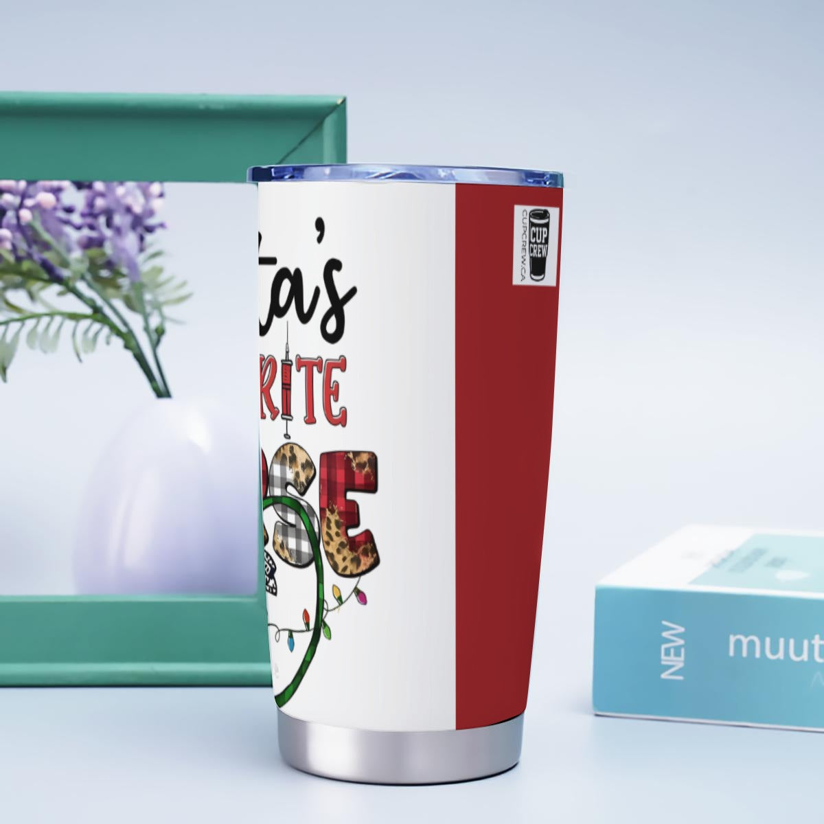 X-FaveNurse-INT - Stainless Steel Mug - Personalized 20oz Insulated Travel Cup With Spill Proof Lid