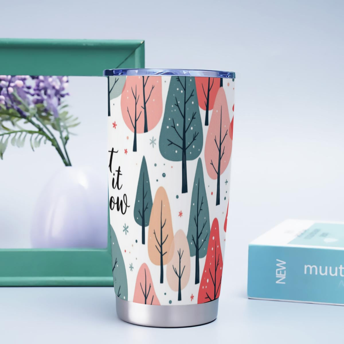 X-TreesSnow-INT - Stainless Steel Mug - Personalized 20oz Insulated Travel Cup With Spill Proof Lid