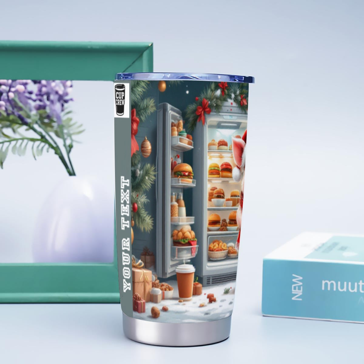 X-Piggy-INT - Stainless Steel Mug - Personalized 20oz Insulated Travel Cup With Spill Proof Lid