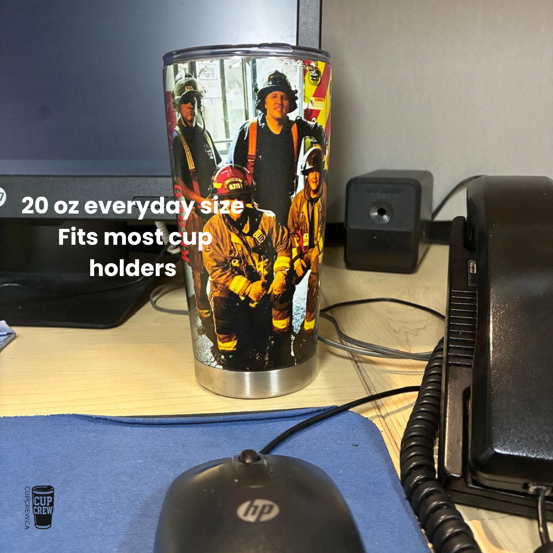 First Responder Custom 20oz Photo Tumbler DIY