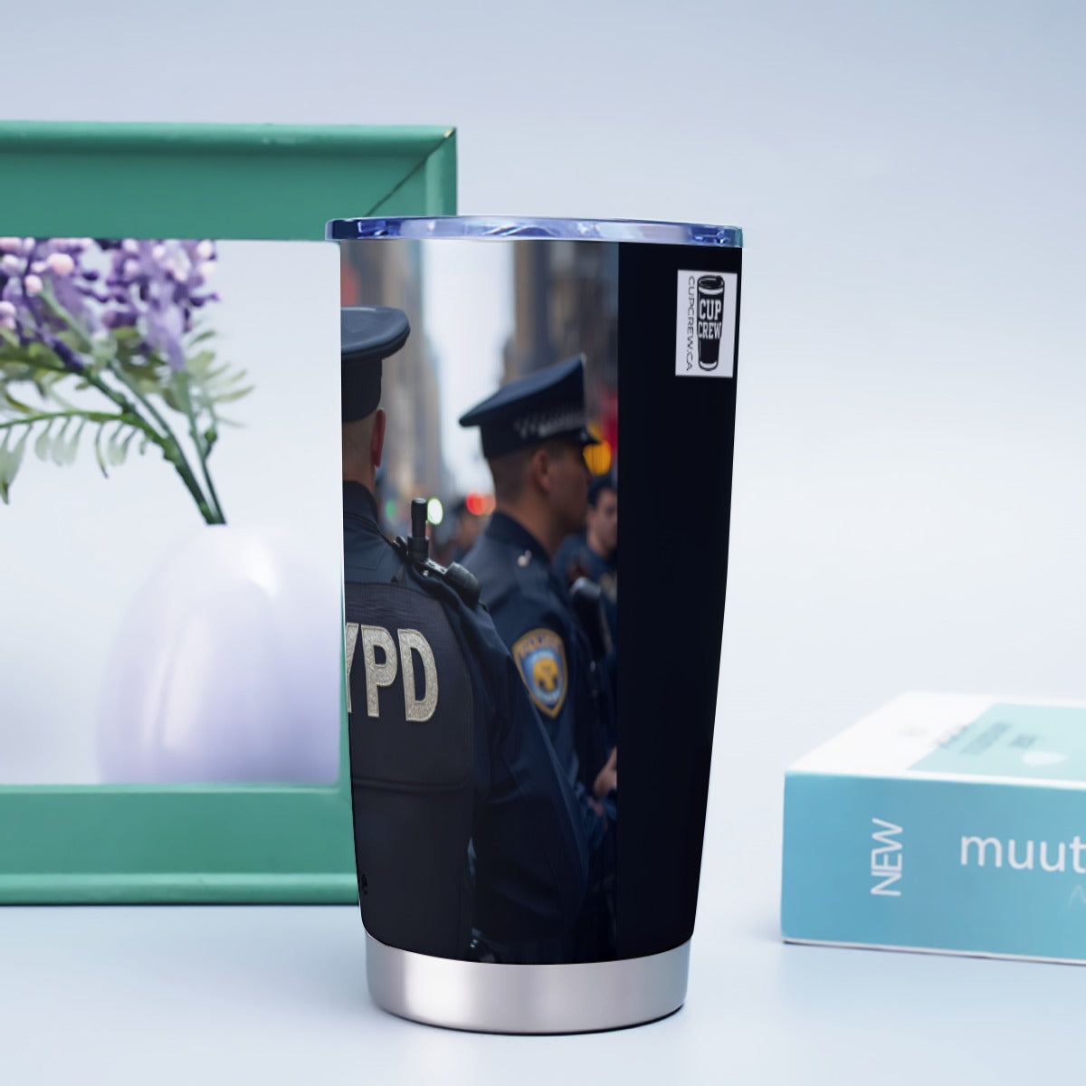 USA-POL-US-NYPD Personalized 20oz Stainless Steel Tumbler