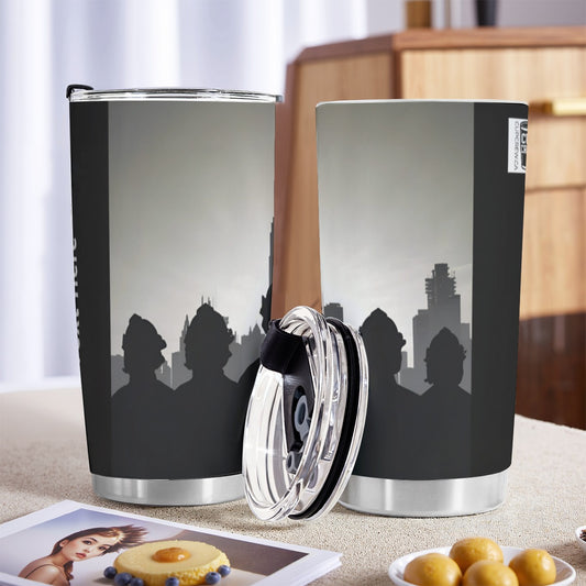 USA-FIRE-USSkyline Personalized 20oz Stainless Steel Tumbler