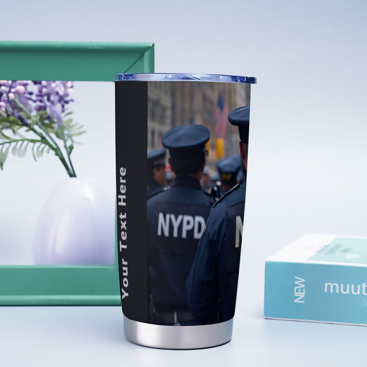 USA-POL-US-NYPD Personalized 20oz Stainless Steel Tumbler