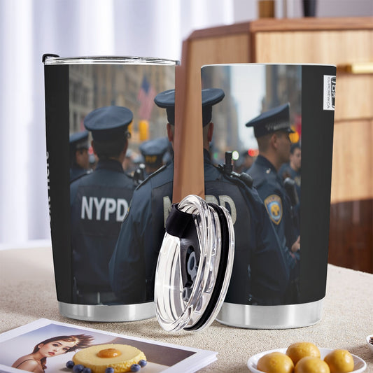 USA-POL-US-NYPD Personalized 20oz Stainless Steel Tumbler