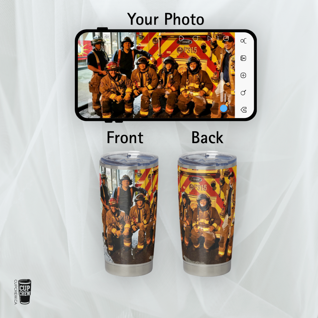 First Responder Custom 20oz Photo Tumbler DIY