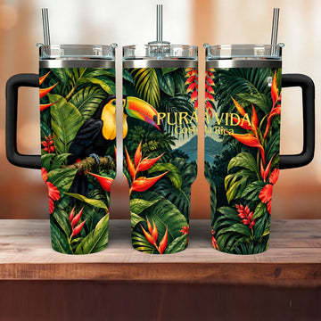 Costa Rica Toucan 40oz Tumbler | Tropical Wildlife Design