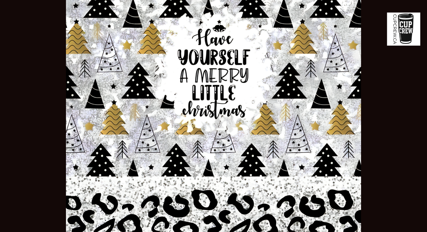 The image is a collage of various Christmas-themed elements, including trees, stars, and text. The text in the center of the collage says "Have yourself a merry little Christmas".