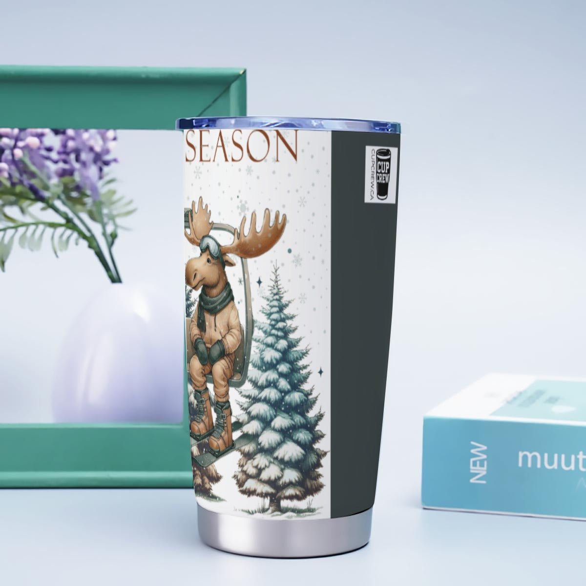 X-FoxMoose-INT - Stainless Steel Mug - Personalized 20oz Insulated Travel Cup With Spill Proof Lid