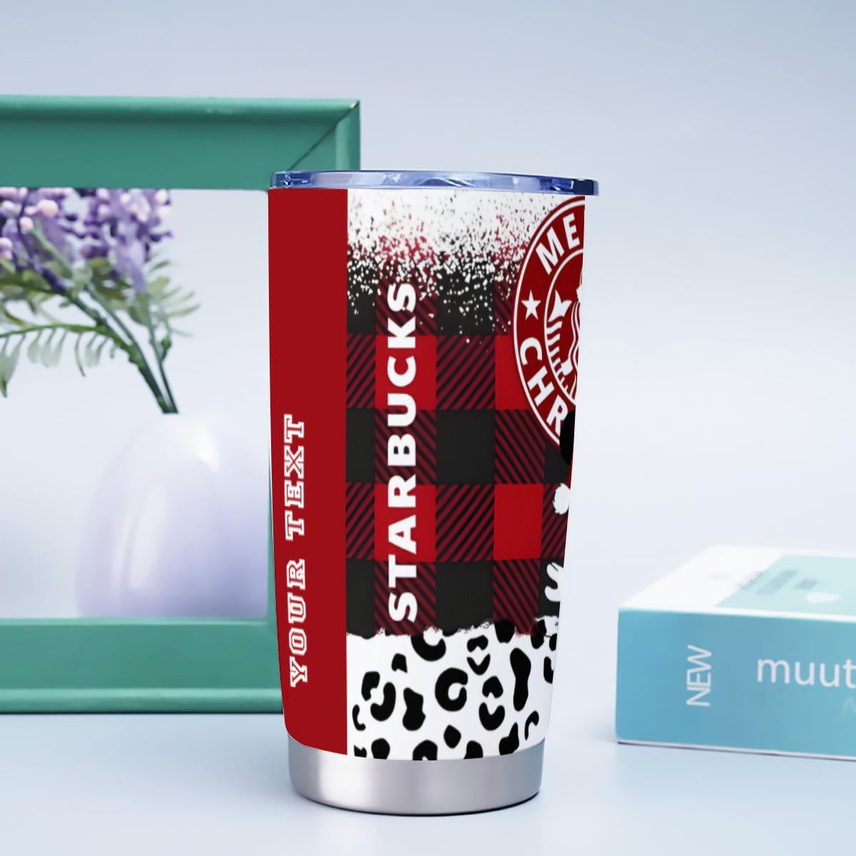 X-SBMickey-INT - Stainless Steel Mug - Personalized 20oz Insulated Travel Cup With Spill Proof Lid