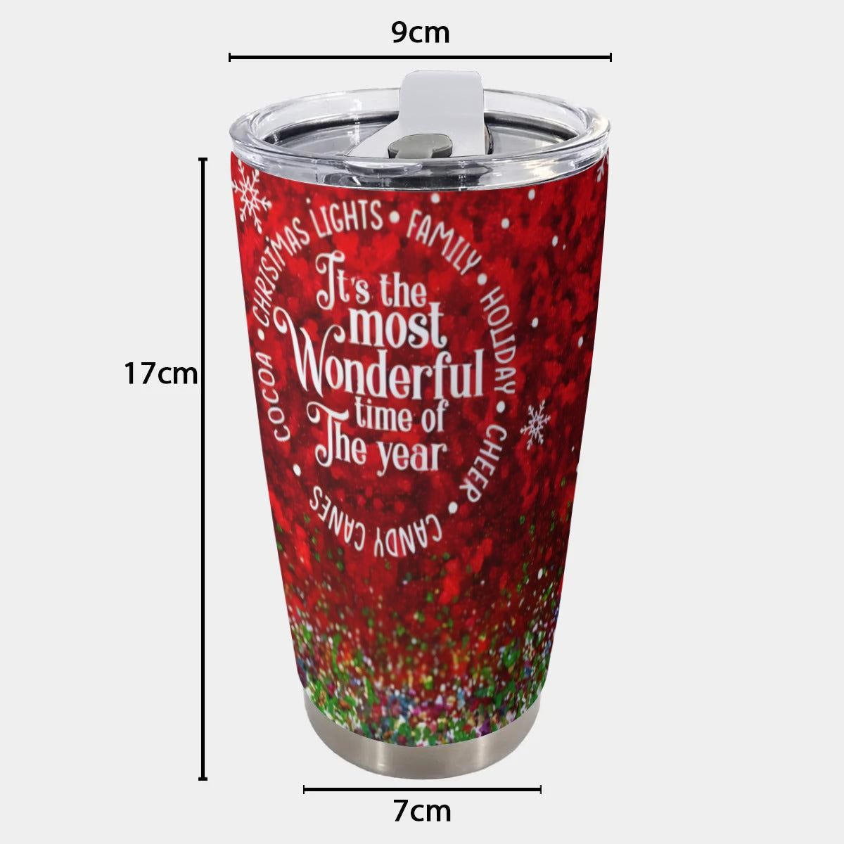 X-MostWonderful-INT - Stainless Steel Mug - Personalized 20oz Insulated Travel Cup With Spill Proof Lid