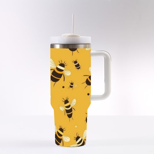 40 Oz Stainless Steel Tumbler - Leak Proof Straw Cup With Lid | Insulated Water Bottle