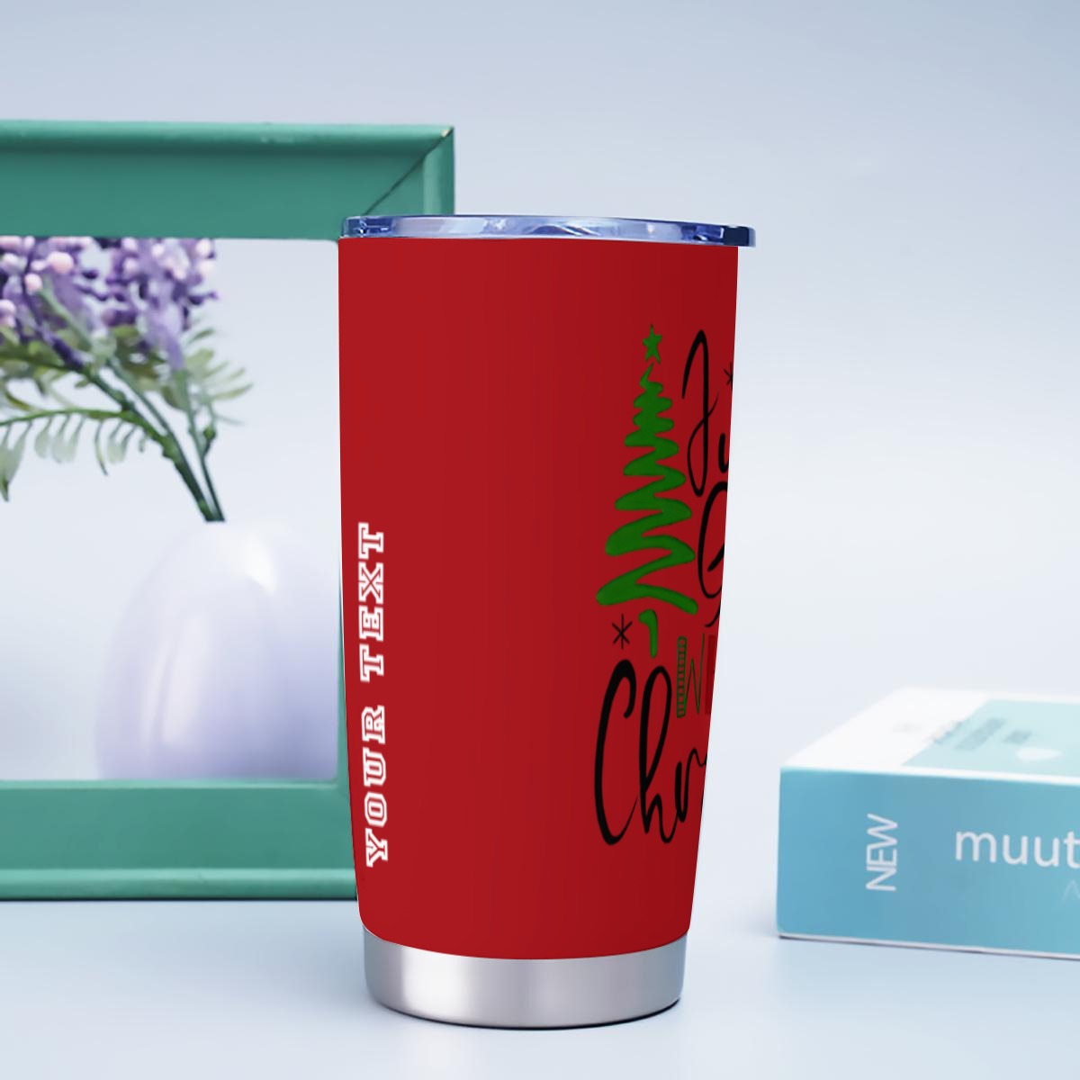 X-JustaGirl-INT - Stainless Steel Mug - Personalized 20oz Insulated Travel Cup With Spill Proof Lid